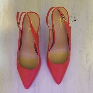 Red Slingback heels